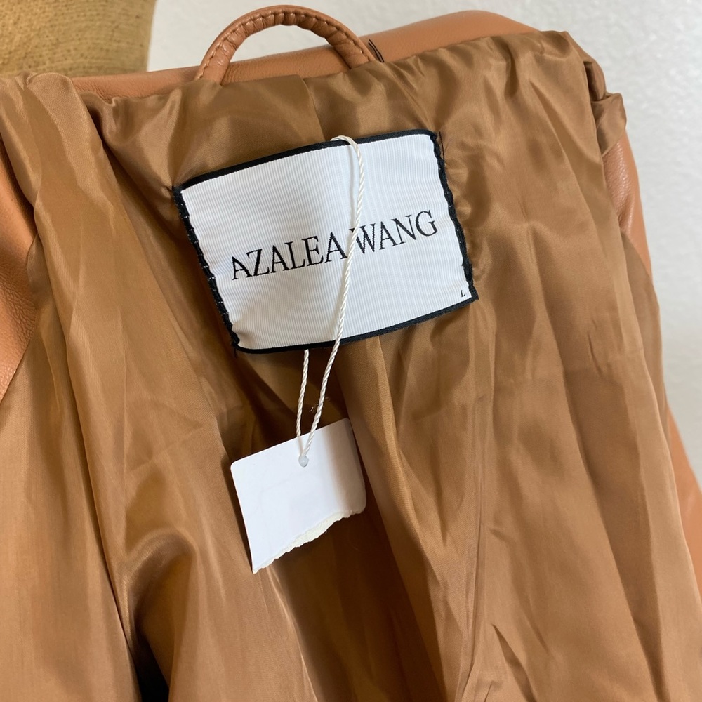 Azalea Wang Faux Leather Biker Jacket L Crop Quilted Detail Nordstrom Rack NWT - Picture 9 of 12